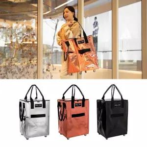 코지앤픽 쇼핑캐리어 접이식카트 장바구니캐리어 특대형 87L(로즈골드)