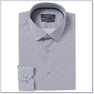 [란체티](하남점) 남성 프린트 무늬 스판 슬림핏 긴소매 와이셔츠 LVF4812NA