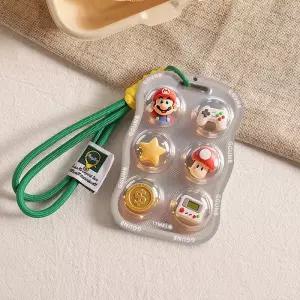 마리오 카드홀더 카드 케이스 키링 가방키링 교통카드케이스 3D 입체처럼 보이는 평면 카드 수납