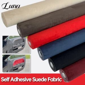 다양한 크기의 스웨이드 자가 접착 가죽 패치 수리용 탄성 마이크로화이버 플러시 자동차 내부 랩 스티커 D
