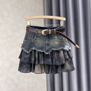 청프릴스커트 라인댄스복 라틴댄스복 반바지 바복 사선 데일리 팬츠