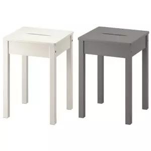 HAUGA 하우가 스툴 45cm/보조의자/식탁의자/원목스툴/침대협탁/간이의자/손님