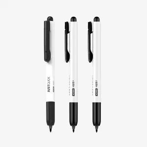 모리스 저스트클릭 네임펜F 검정(3입) / PP포장