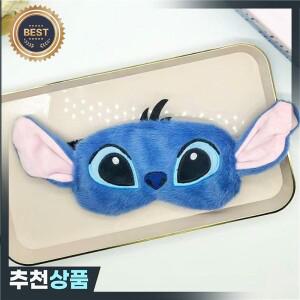 귀여운 릴로 & 스티치 수면 아이 마스크 만화 애니메이션 캐릭터 여행 빛 차단 학생 카와이 플러시 통기성
