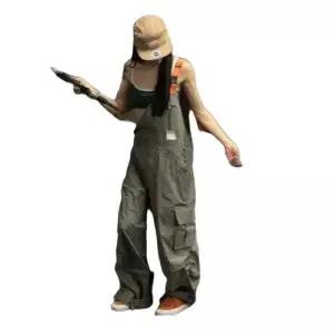 남성멜빵점프슈트 팬츠 작업복 캐주얼 루즈핏 멜빵바지 점프슈트 남자 빅사이즈바지 복고풍