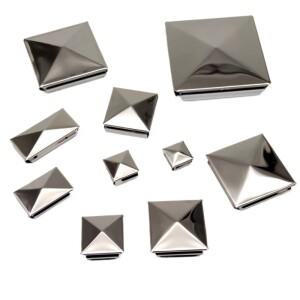 10PCS 16mm 20 25 30 40 50 60 80 100 120mm 스테인레스 스틸 사각 튜브 내부 플러그 용접  씰링 캡