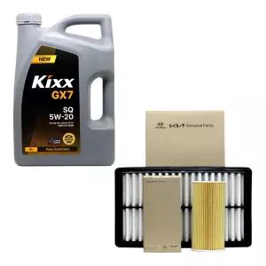 더뉴아반떼AD 가솔린 엔진오일 킥스 G1 FE 5W20 4리터 순정 오일필터 에어필터 세트