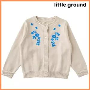 [리틀그라운드8] 룰라비(76112-200-02)플라워자수가디건/아동여아가디건 봄신상 니트 간절기 선물 신학기