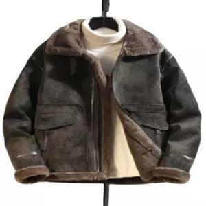 남자무스탕 스웨이드 자켓 양털 겨울 점퍼 보온 캐주얼 아우터 빅사이즈