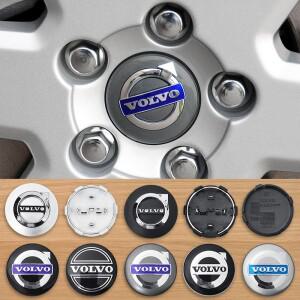 4개/대 64mm 볼보 호환 배지 자동차 휠 센터 캡 XC60 V70 S60 S80 V40 V50 림 허브 커버 장식 액세서리