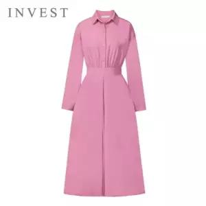 [인베스트] 베이직 셔츠 핏 롱 원피스_IN6S1OP3171