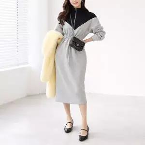 편안한 데일리 캐주얼 톤온톤 레데나롱원피스