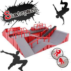 스케이트보드 보드 트랙 1개 스타일랜덤 미니 핑거보드 트레이닝 스케이트장 선물