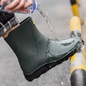 튼튼한 중목 작업장화 남자 방수 농사장화 가벼운 로퍼 여자신발 플랫슈즈