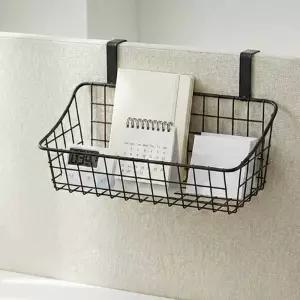 사무실 파티션 브라켓 걸이형 철제 소형 선반 행잉 메쉬망 2p