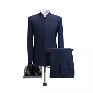 차이나 카라 정장 개화기 블랙 영화의상 공연 세트 슈트