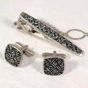 카라빈카 실버넥타이핀 커프스set-훈민정음