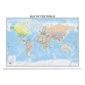 영어세계지도 대형 접이식 고화질 세계지도 교육용 포스터 중국 지도 영어판