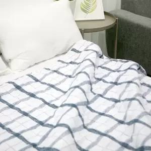 펜라인 사계절 차렵 이불 겸 카페트 패드 카페 침대 베드스프레드