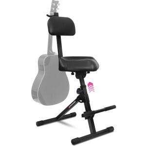 LIQUID STANDS 기타 스툴 조절 가능한 기타리스트용 의자 드럼 등받이가 전문 왕좌 스툴 시트 드러머 피아노 성인 있는 음악가 시트