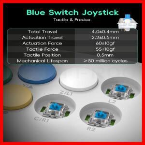 Data Frog 게임 아케이드 키보드 스트리트 파이터 용 무선 컨트롤러 PC/Android/IOS와 호환되는 레트로 비