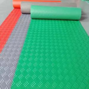 고무 매트 바닥 방수 깔판 15m PVC 미끄럼방지 공장
