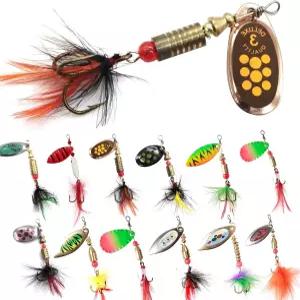 해도람 송어 손으로 묶은 플라이 스트라이커로 스피너 유인 연어 파이크 멀티 컬러 키트 스몰머스 배스를