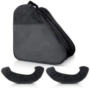 클라이시 1세트 롤러 스케이트 백 및 스 블레이드 커버 조절 가능한 어깨 스트랩, 쿼드 인라인 대부분의 스케이팅 액세서리에 맞습니다