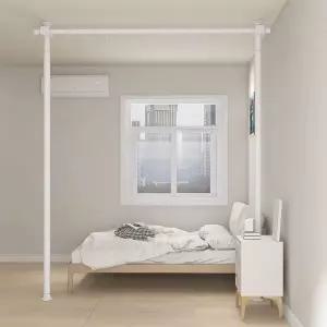 무타공 공간분리 파티션 원룸 가벽 커튼 가림막 칸막이 막대