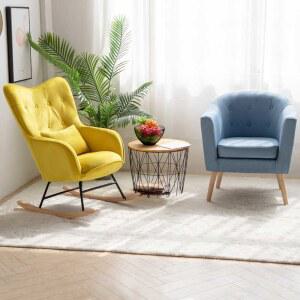 원목흔들의자 풋스툴 락킹체어 흔들체어 사무 낮잠 락킹 무중력 1인쇼파 북유럽