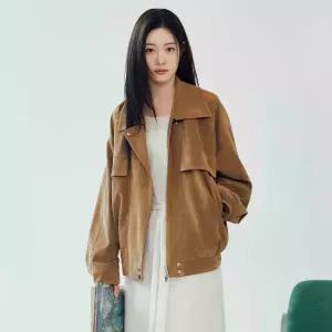 [롯데백화점]온앤온 스웨이드 봄버 점퍼 NEL6XM801_95