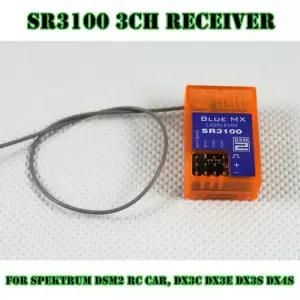 안테나 있는 RC카 수신기  RX 1/18 스케일 섀시 주황색 SR3100 3 채널 SPMSR3100