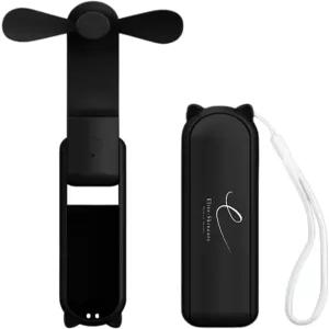 휴대용 미니 선풍기 파워 뱅크가 장착된 2000mAh USB 충전식 15시간 근무 시간 여행/여름/콘서트/래시용