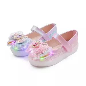 [보리보리/풋풋아동화]풋풋 루미나 튜브 리본 LED 아동 구두슬립온 단화