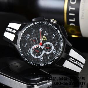 패션 쿼츠 자동차 엠블럼 시계 6핸드 풀 기능 남성 비즈니스 페라리 488 F8 499P 2022 512 296 액세서리