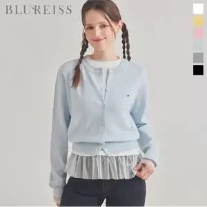 [블루레이스] 펜던트 라운드넥 니트 가디건_B6S1KC4611