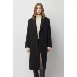 [롯데백화점]시슬리 해커스 트윌 싱글 투버튼 롱 코트SACT83561DG