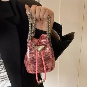 체인 스트랩 구성 스팽클 미니 복조리 가방 6SS