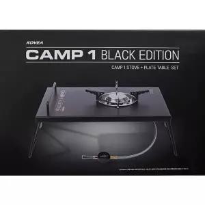 코베아 캠프1 플레이트 블랙 에디션 캠프1버너 플레이트 스토브 캠핑 레저 여행 KOVEA