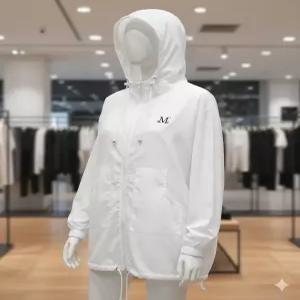 무센트 mucent 레누아 시스루 투웨이 루즈핏 바람막이 윈드브레이커 남녀공용 (2컬러)