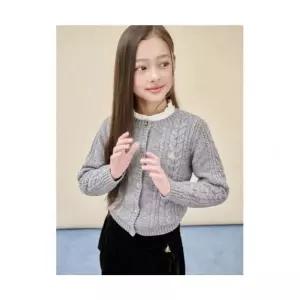 빈폴 키즈 BEANPOLE KIDS 여아 울혼방 케이블 가디건 카디건 그레이 (BI5X5AGE13) BI5X5AGE13 313777
