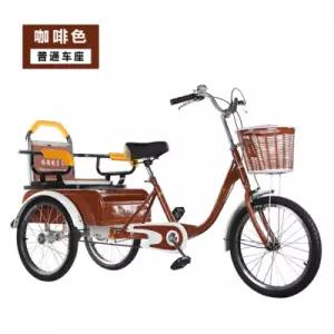 노인용 삼륜자전거 2인 탑승 쇼핑카트 적재형