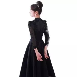 블랙이브닝드레스 공연 의상 시상식 돌잔치 드레스 롱원피스 무대 연주회 성악대회 연회