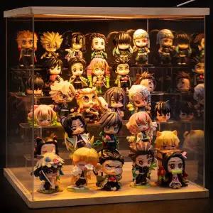 귀멸의 칼날 피규어 세트 탄지로 네즈코 젠이츠 인형 선물 거실 업소 주변 장식
