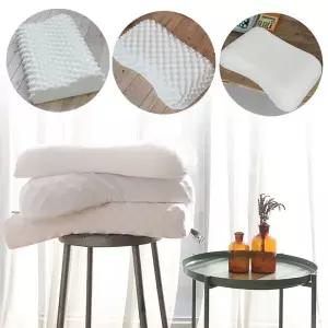 [아도라하우스]프리미엄 태국산 라텍스 굴곡지압 하트 땅콩지압 베개