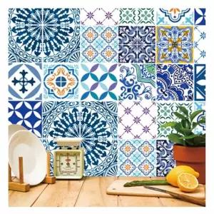 간편 DIY 모던 엔틱타일 북유럽풍 블루 HP-7001