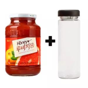 담터 허니루비자몽 1kgx1병+워보틀터차 달달한 새콤달콤한과일티 자몽청 자몽 달콤시원 꿀자몽 액상