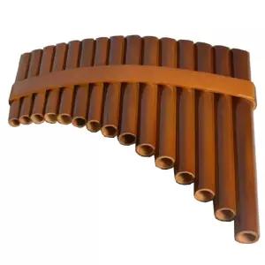 입문자 원목 팬플루트 15관 팬파이프 교육용 수공예 C키 전통악기