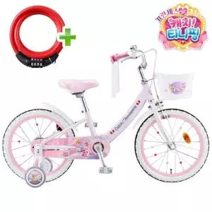 프린세스 캐치티니핑 어린이 자전거 18인치 로열티니핑 2026년형 보조바퀴 네발자전거 / 번호키 포함