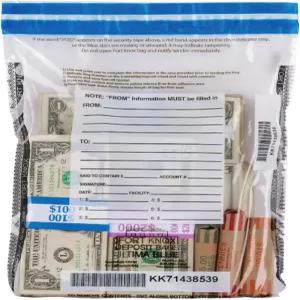 9Wx12H 얼티마 블루 클리어 변조 증거 입금 봉투 50개/팩